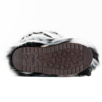 Cookies Women's Faux Fur Boot Furry Fluffy Round Toe Suede Winter Comfy Plush Warm Short Outdoor Indoor Flat Shoes Knee-High Boots