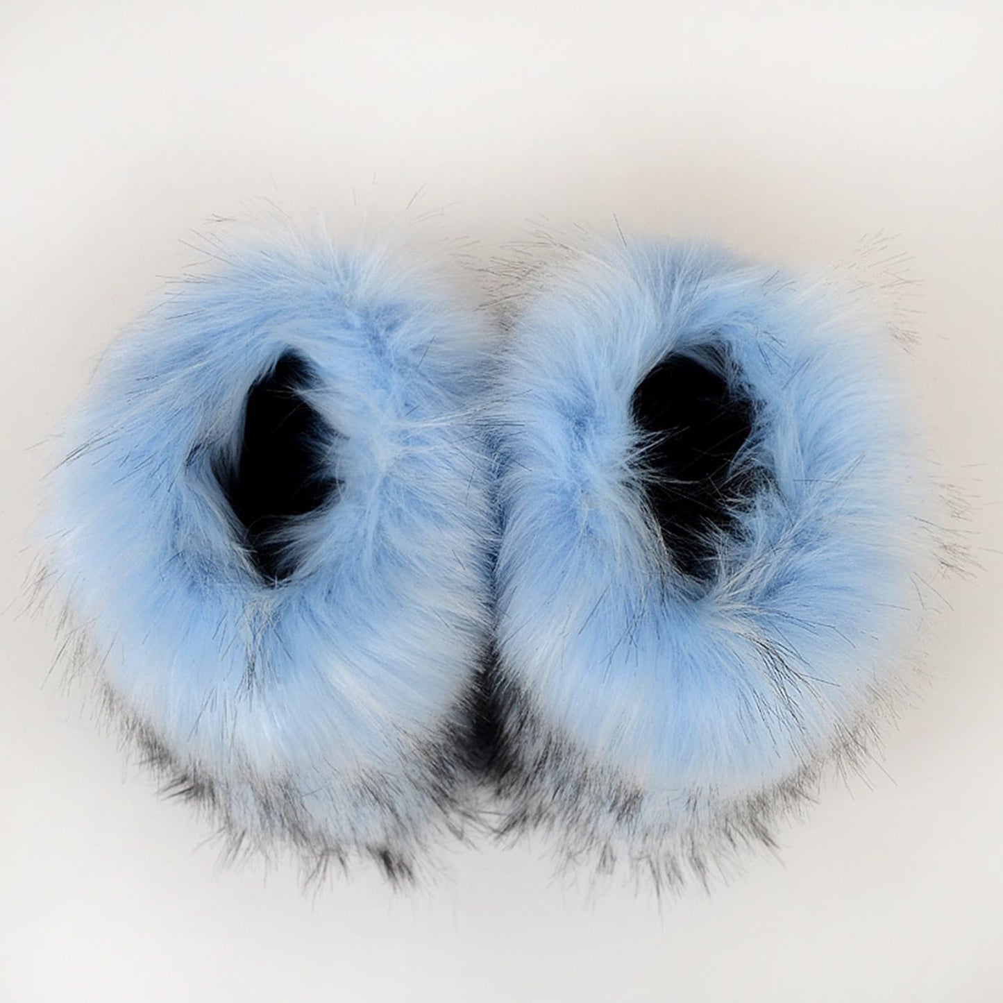 Cookies Womens Faux Fur Boots Fuzzy Fluffy Furry Round Toe Suede Boots Winter Comfy Plush Warm Snow Boots Comfortable Winter Ankle Booties Anti Slip Outdoor Indoor Flat Shoes