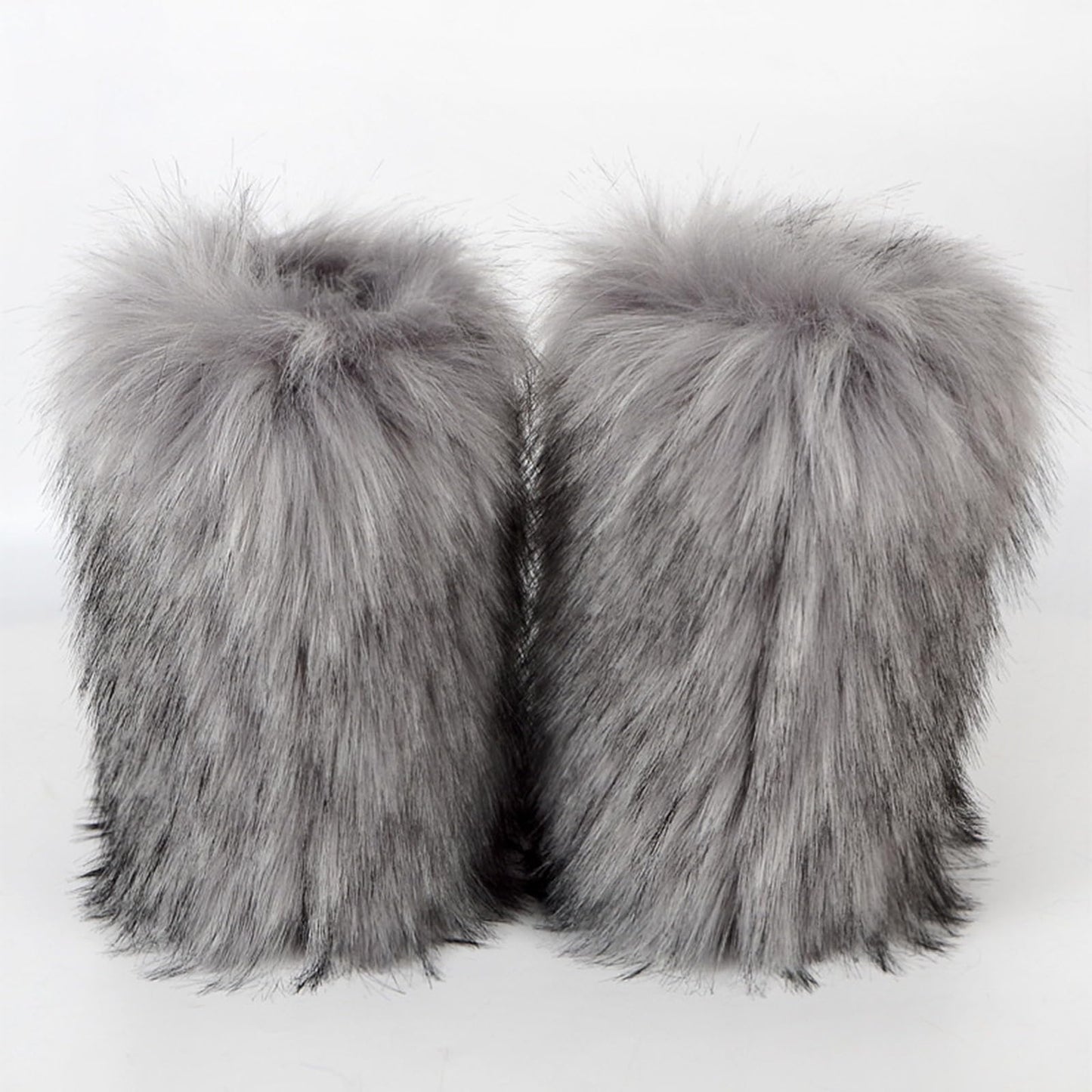 Cookies Womens Faux Fur Boots Fuzzy Fluffy Furry Round Toe Suede Boots Winter Comfy Plush Warm Snow Boots Comfortable Winter Ankle Booties Anti Slip Outdoor Indoor Flat Shoes