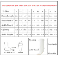 Knee High Boots Women Fold Over Boots Pointed Toe Stiletto Heel