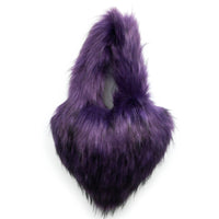 Cookies Heart Shaped Furry Purse for Women Large Soft Shoulder Bag Fluffy Faux Fur Trendy Y2K Girls Handbag