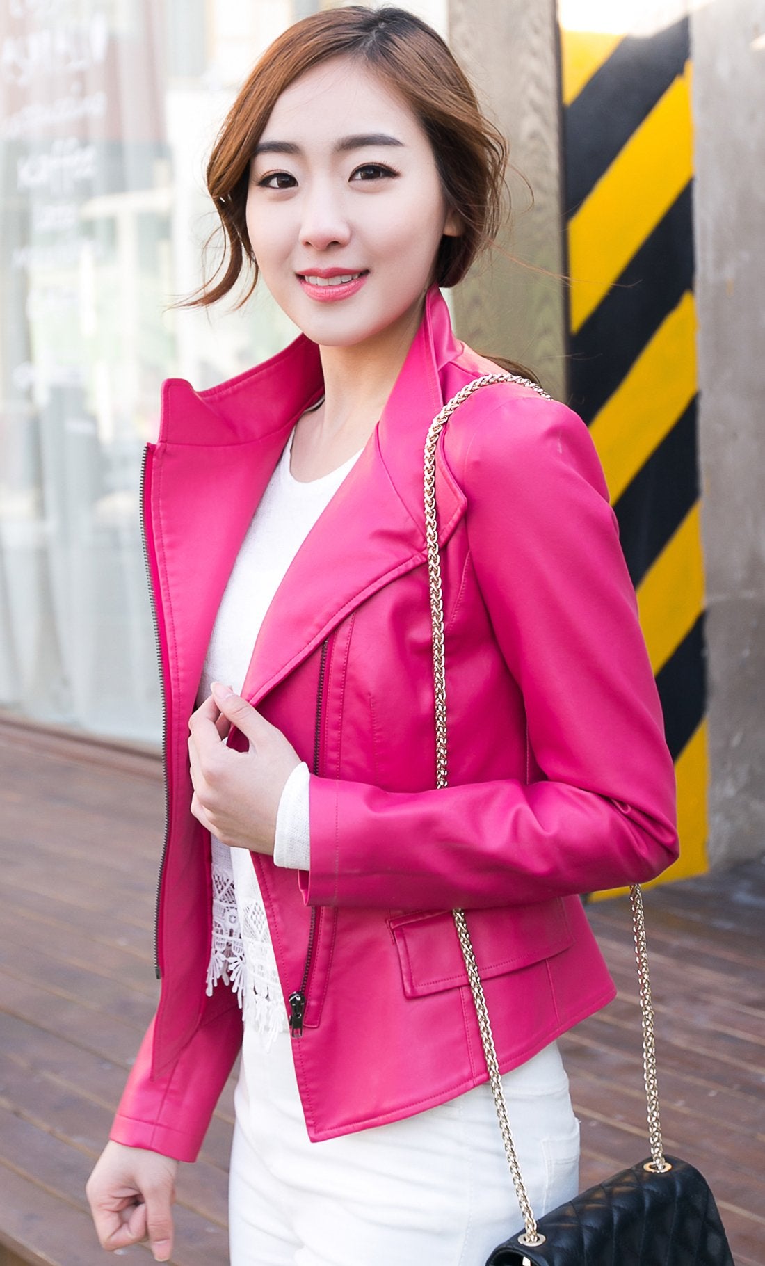 Cookies Women's Stylish Oblique Zip Jacket