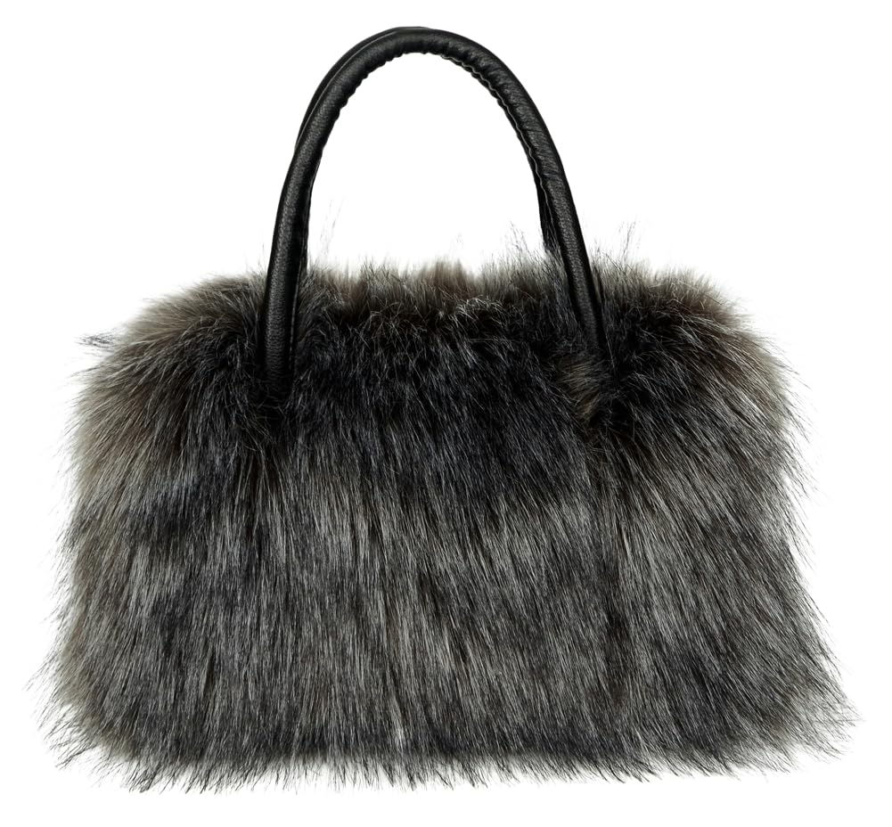 Furry Tote Bag for Women Fuzzy Faux Fur Large Tote Handbag Cute Soft Fluffy Purse Ladies Satchel