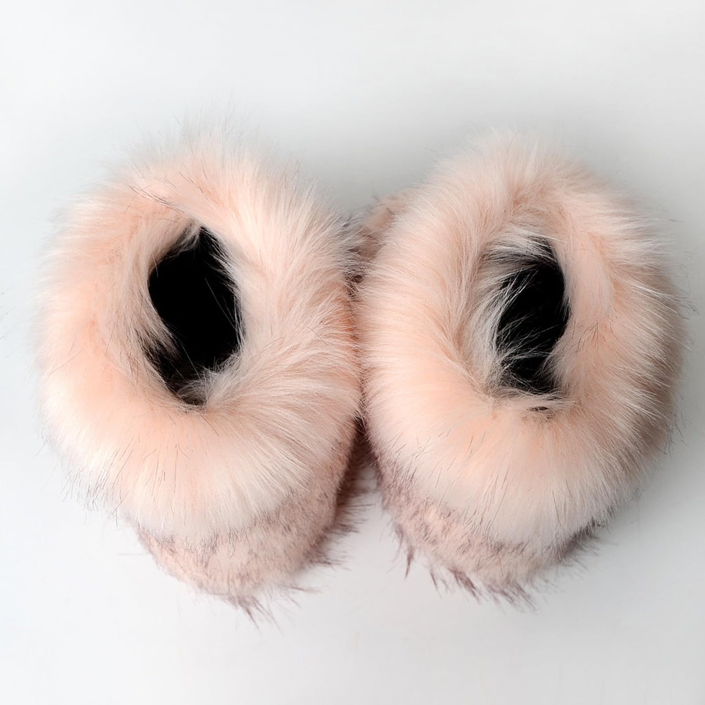 Cookies Womens Faux Fur Boots Fuzzy Fluffy Furry Round Toe Suede Boots Winter Comfy Plush Warm Snow Boots Comfortable Winter Ankle Booties Anti Slip Outdoor Indoor Flat Shoes