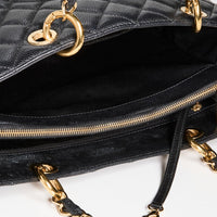 CHANEL Women's Pre-Loved Grand Shopping Tote Caviar