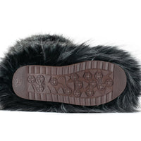 Cookies Women's Faux Fur Boot Furry Fluffy Round Toe Suede Winter Comfy Plush Warm Short Outdoor Indoor Flat Shoes Knee-High Boots