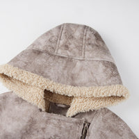 Cookies Women Faux Leather Suede Jacket Moto Biker Coat