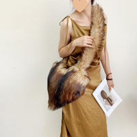 Cookies Heart Shaped Furry Purse for Women Large Soft Shoulder Bag Fluffy Faux Fur Trendy Y2K Girls Handbag
