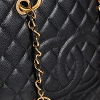 CHANEL Women's Pre-Loved Grand Shopping Tote Caviar