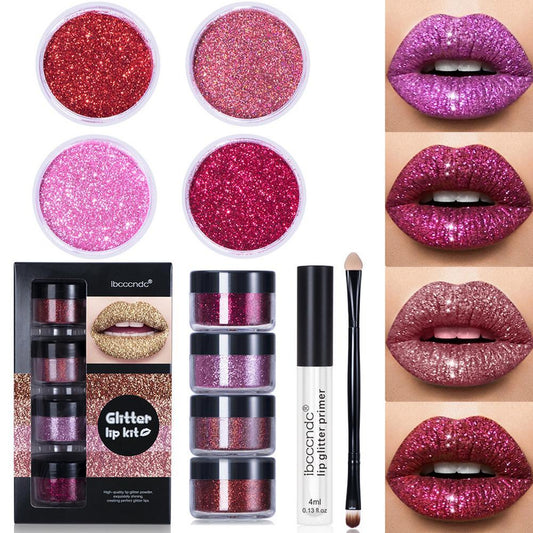 Cookies Glitter Lip Gloss Lipstick Shiny DIY Lip Gloss Diamond Waterproof Long Lasting Lipgloss