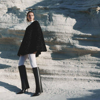Knee High Boots Women Fold Over Boots Pointed Toe Stiletto Heel