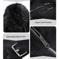 Cookies Women Faux Leather Suede Jacket Moto Biker Coat