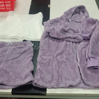 Long Sleeve Crop Tank Top And Drawstring Shorts Pajama Set
