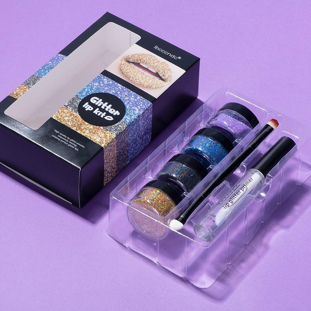 Cookies Glitter Lip Gloss Lipstick Shiny DIY Lip Gloss Diamond Waterproof Long Lasting Lipgloss