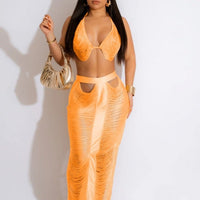 Stop The Press Skirt Set