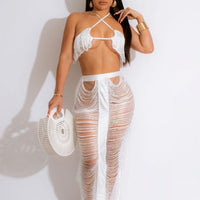 Stop The Press Skirt Set