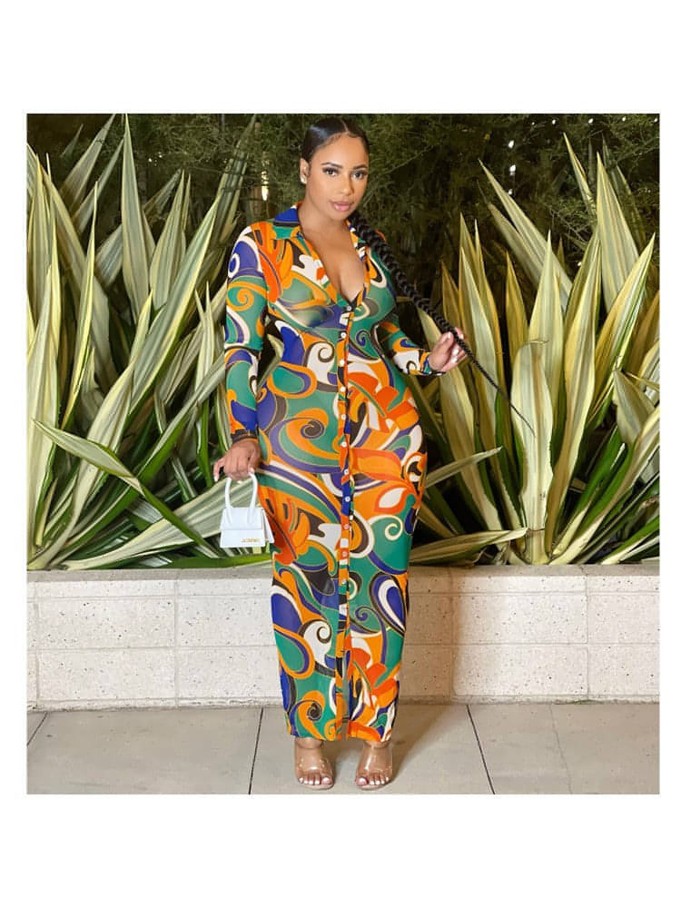 Summer Swirl Maxi Dress