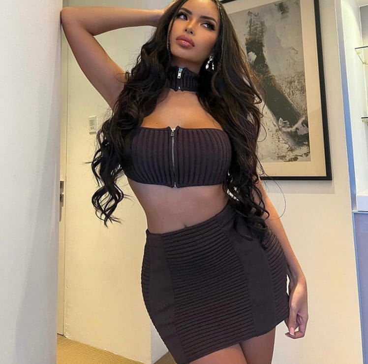 Hot Kiss Two Piece Zipper Skirt Set