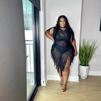 Mimosa Lace Plus Size Casual Dress