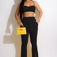 Vanilla Sprinkle Halter Top Set