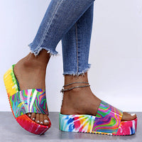 Skittles Wedges Slippers