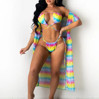 Look Me Up Three Piece Bikini Set
