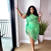 Mimosa Lace Plus Size Casual Dress