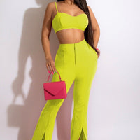 Vanilla Sprinkle Halter Top Set