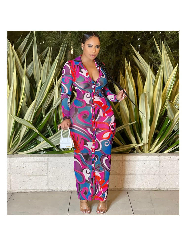 Summer Swirl Maxi Dress