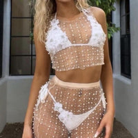 Sweet Pearls Two Piece Skirt Set