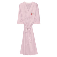 Satin robe
